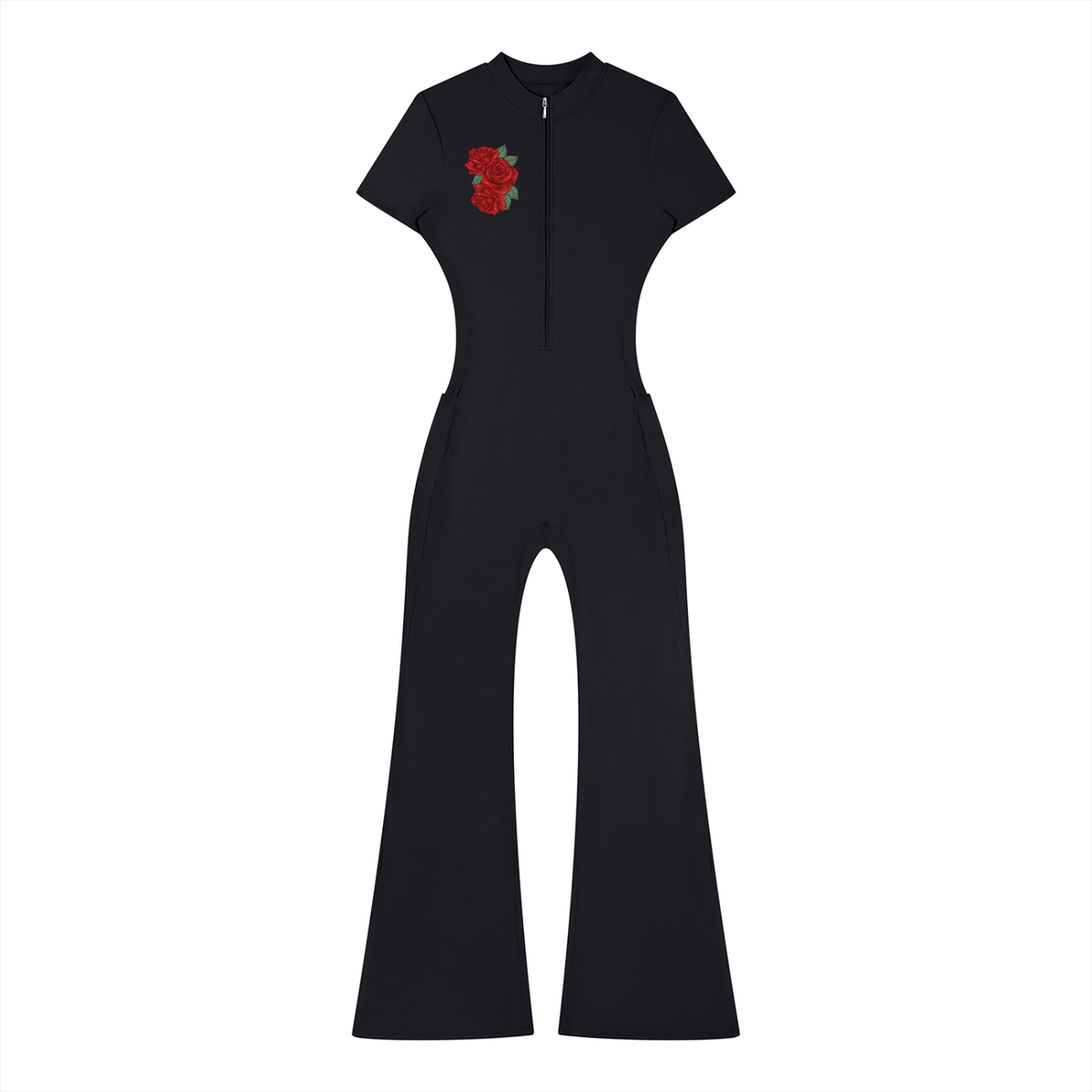 womens,jumpsuit,roses,fall