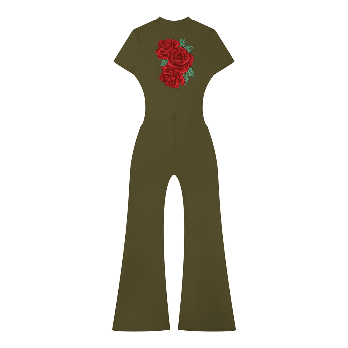 womens,jumpsuit,roses,fall
