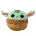 Leong Products Baby Yoda Squish Plush Toy Grogu Stuffed Animal Kids Plushie The Child Mandalorian Soft Kawaii Pillow Doll Gift Light Green (Large)